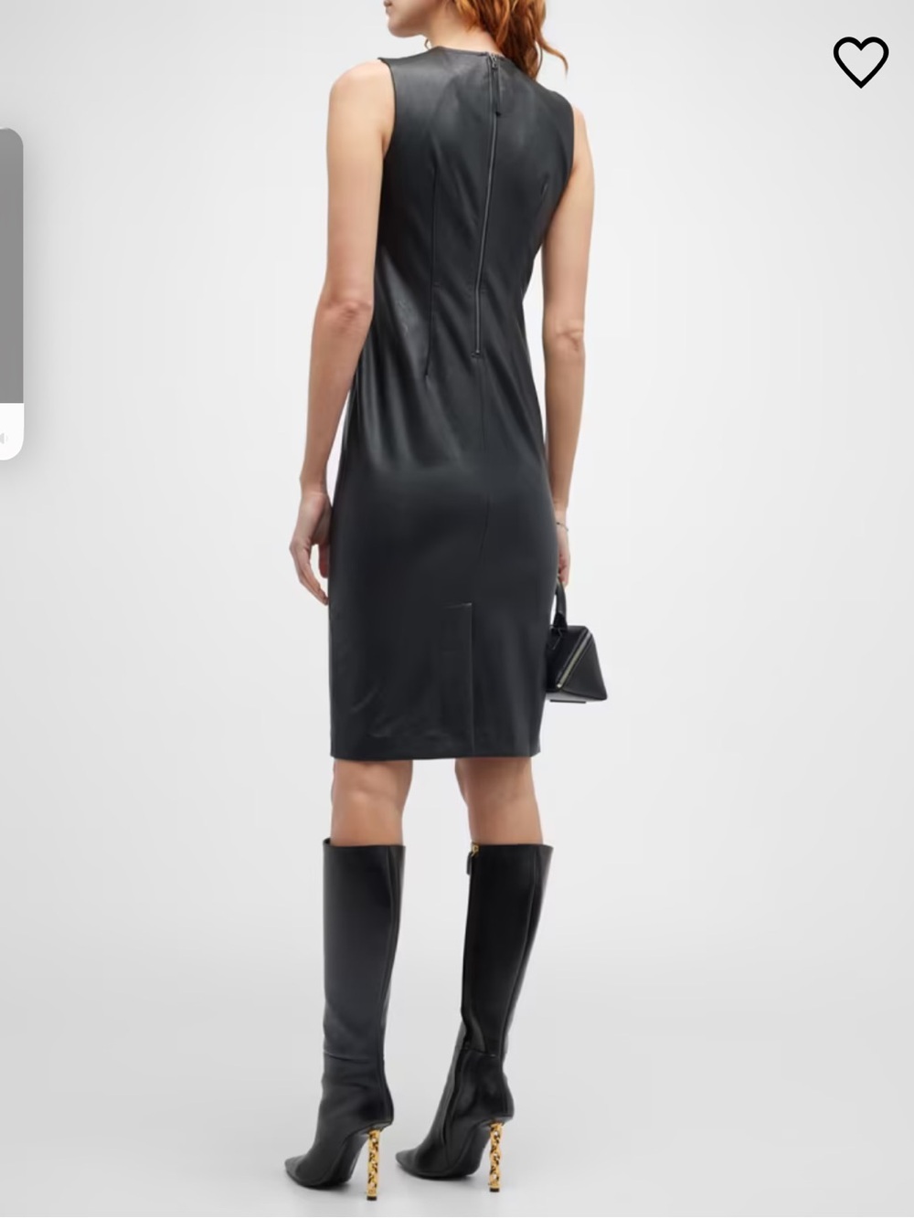 SPANX Black Sleeveless Midi Sheath Dress